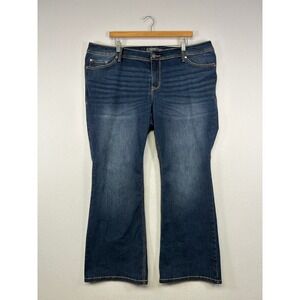 Classic Plus Size Torrid Women 20S Dark Wash Luxe Slim Boot Super Stretch Jeans